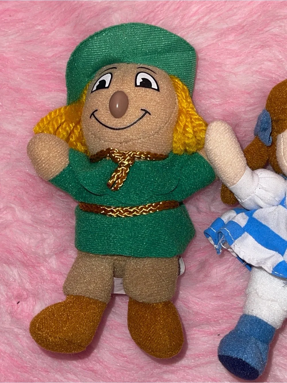 Vintage Y2K 90s wizard of oz MGM mini plush Dorothy scarecrow lion 1999 wicked